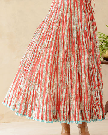 Crinkled Kalidaar Skirt