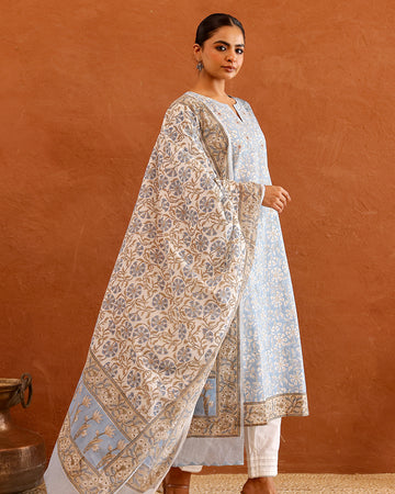 Neelima Floral jaal kurta