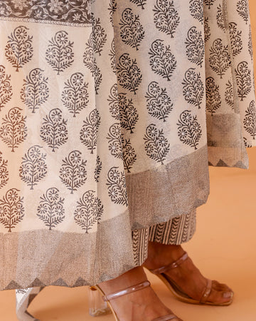Printed Parcha straight pants