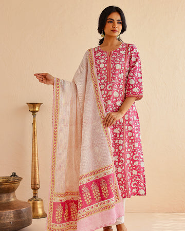 Stripes print dupatta