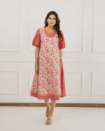 Poinsettia Apron dress