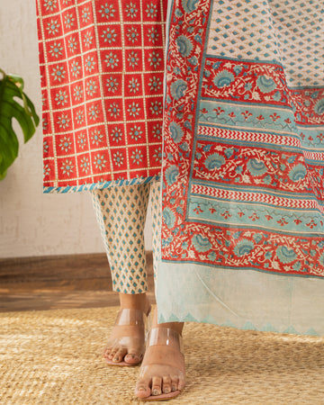 Buti print dupatta