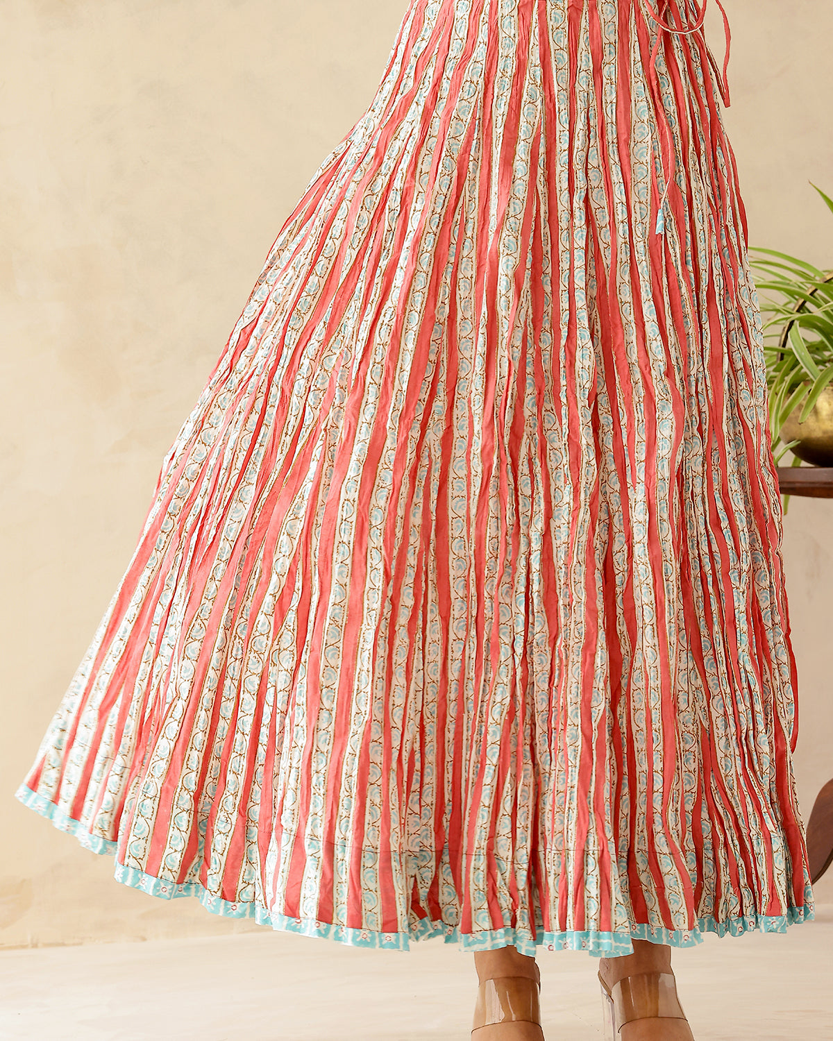 Crinkled Kalidaar Skirt