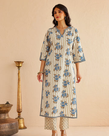 Guldasta block printed Co-ord set (Set of 2)