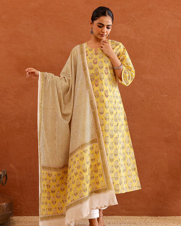 Phool buti Co-ord set  (Set of 3)