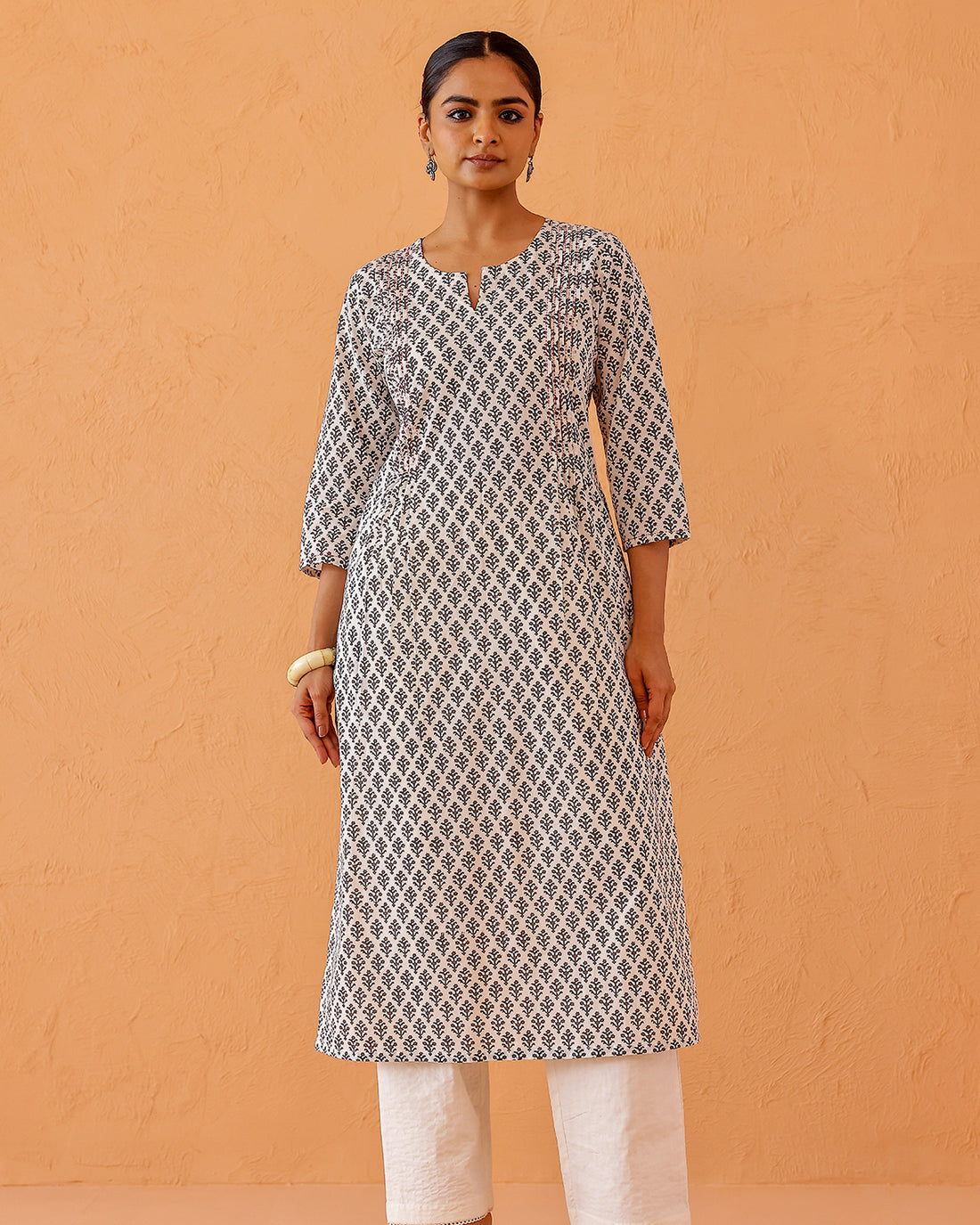 Sitara block printed straight kurta