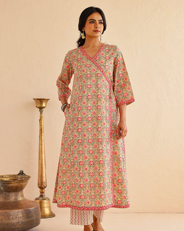 Chirmi angarkha Co-ord set (Set of 3)