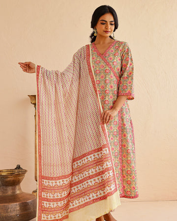 Leheriya print dupatta