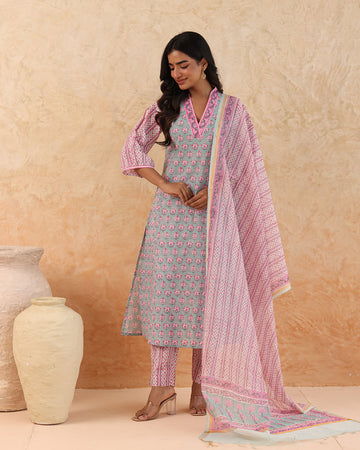 Sadabahaar block printed kurta