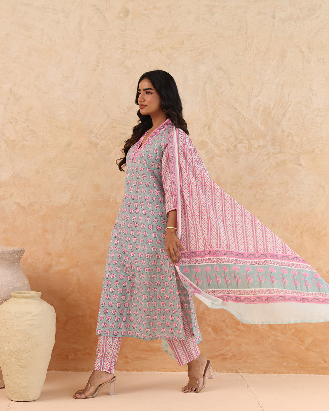Parcha print dupatta