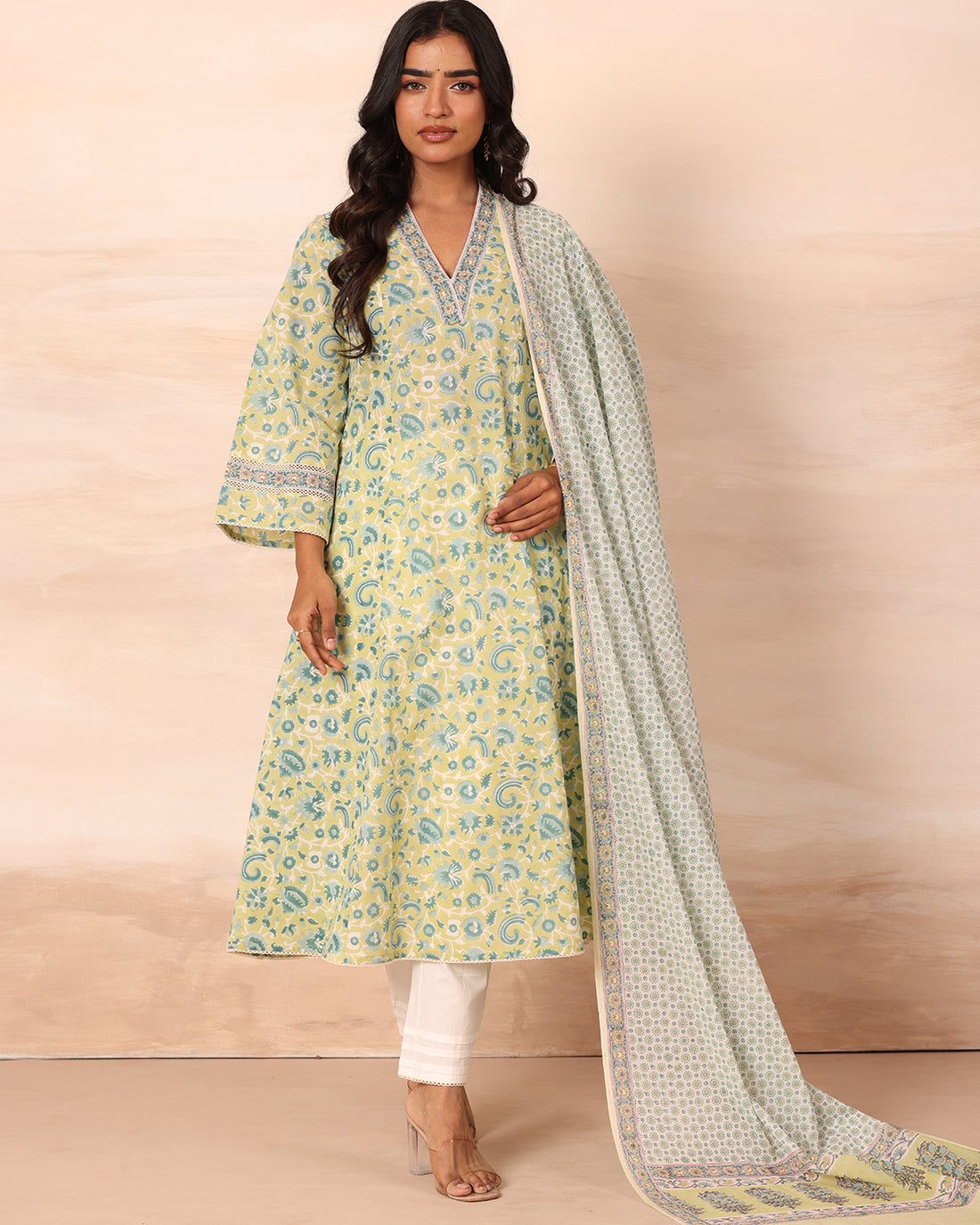 Buti print dupatta