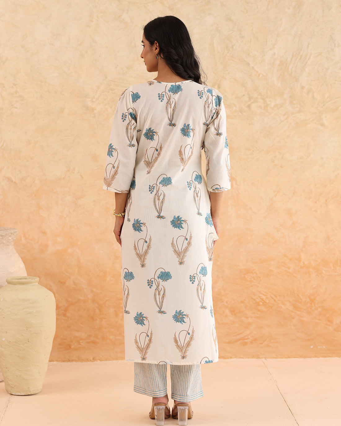 Suman block printed kurta
