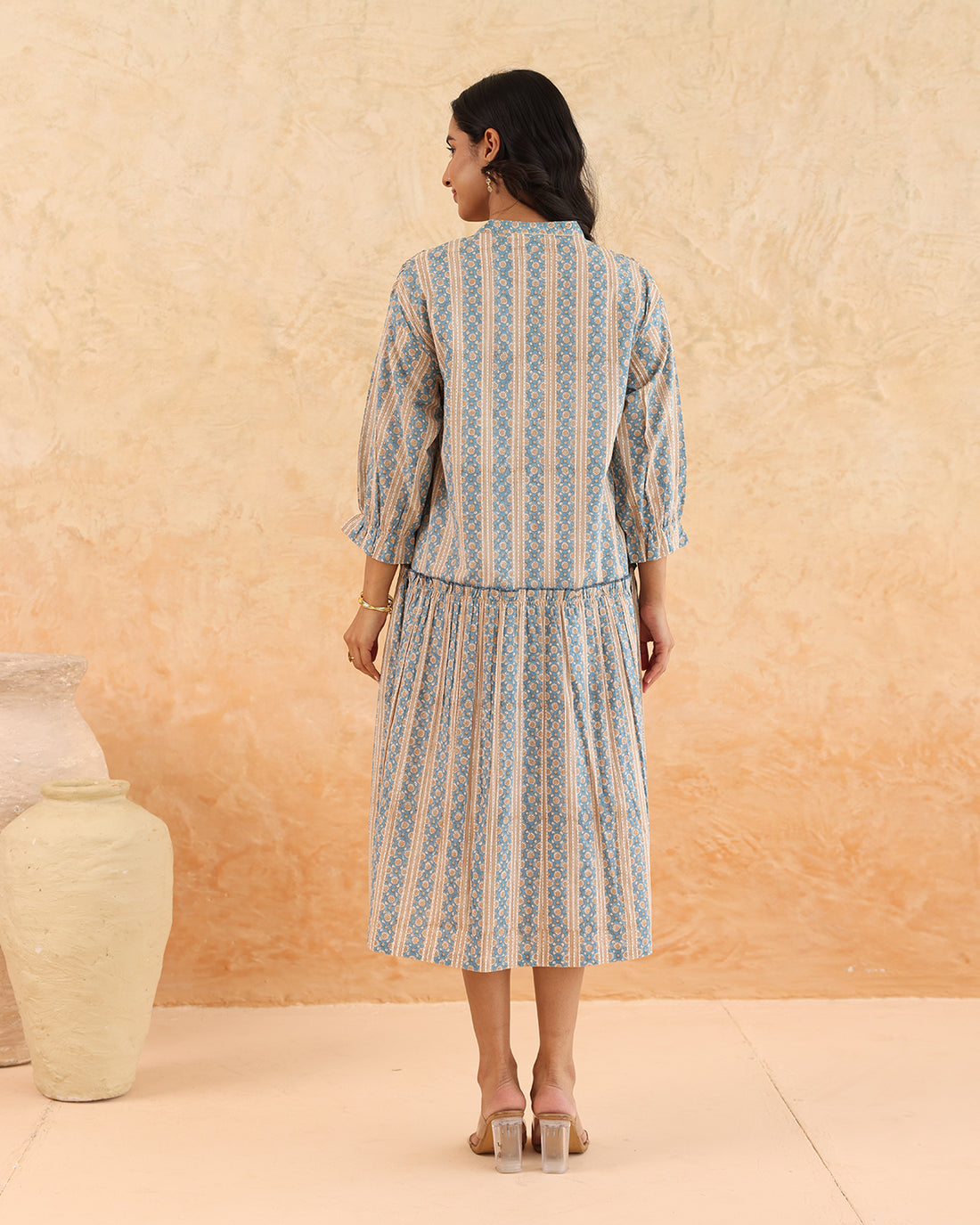 Forget-me-not printed dress
