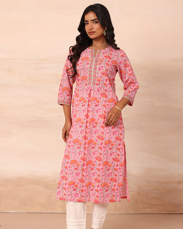 Padma block printed kurta