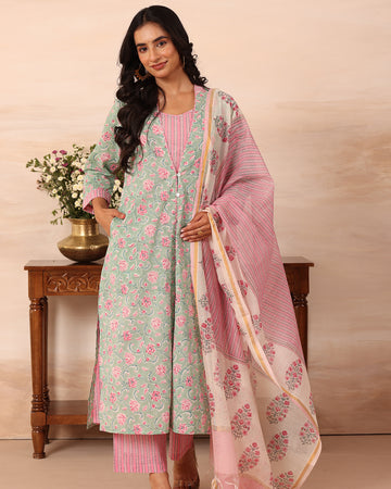 Kaner block printed kurta