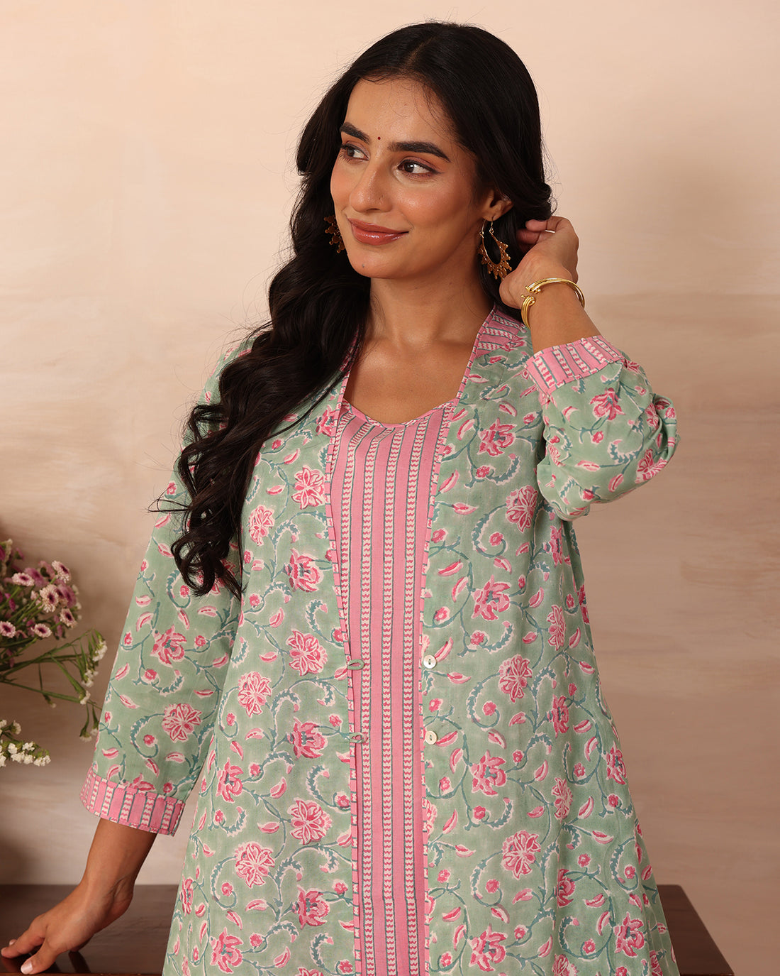Kaner block printed kurta
