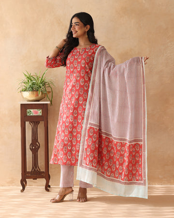 Stripes print dupatta