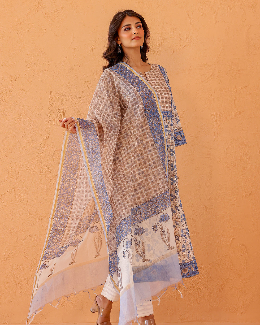 Geometric Print Dupatta