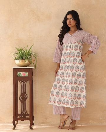 Abeer block printed kurta