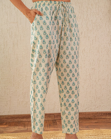 Phiroza buti print pants